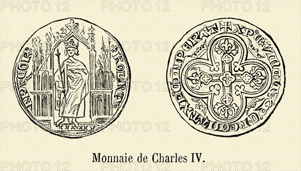 Coin of Charles IV.