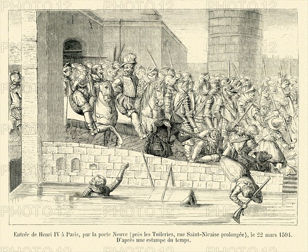 Entrée de Henri IV à Paris.