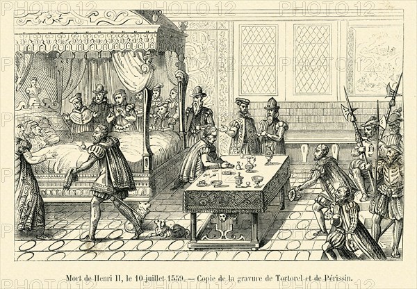 Mort de Henri II, le 10 juillet 1559.