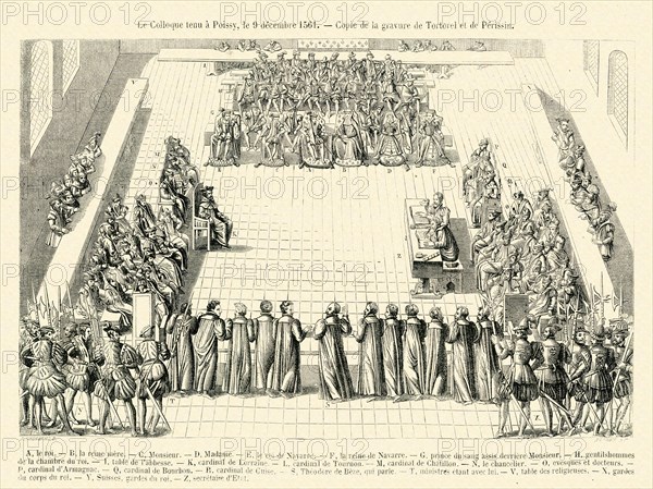 Le Colloque tenu à Poissy, le 9 décembre 1561.