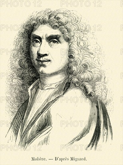 Molière, according to Mignard.