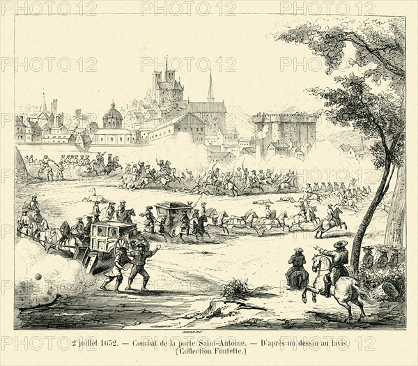 Combat at the Sainte-Antoine port.