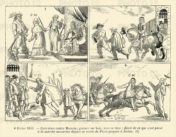 Caricature contre Mazarin.