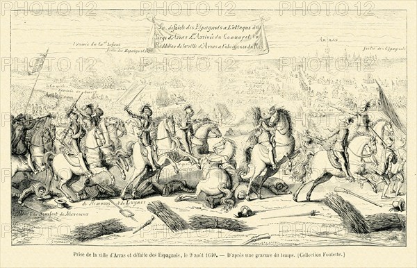 Prise de la ville d'Arras et défaite des Espagnols, le 9 août 1640.