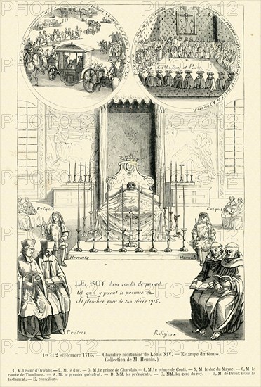 Mort de Louis XIV.