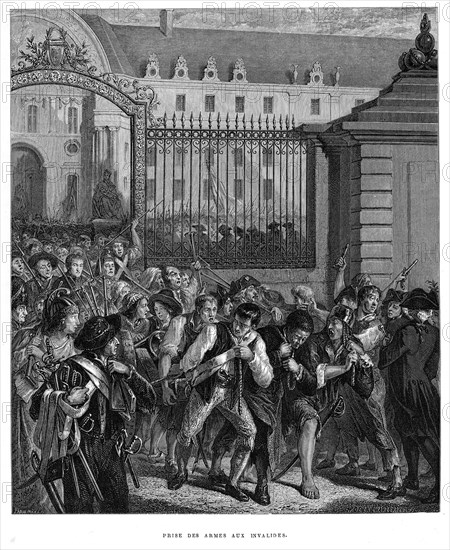 The taking up of arms at Invalides