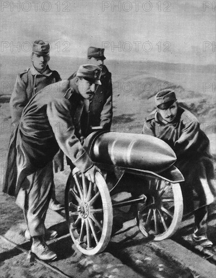 Shell from a 305mm Austrian howitzer.