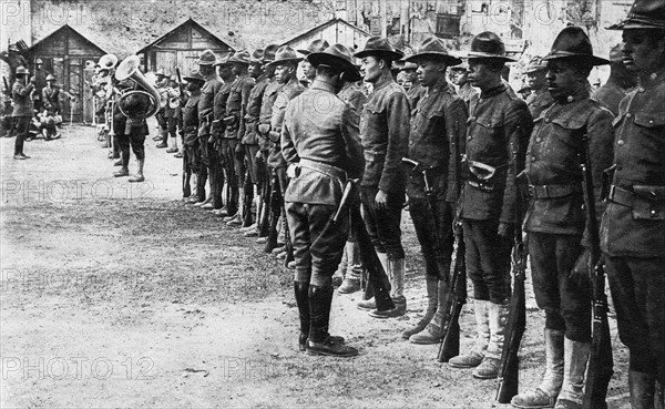 Les troupes américaines en France.