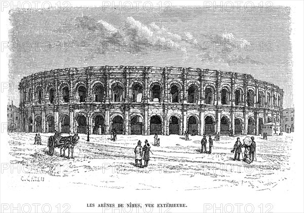 Les Arènes de Nîmes.