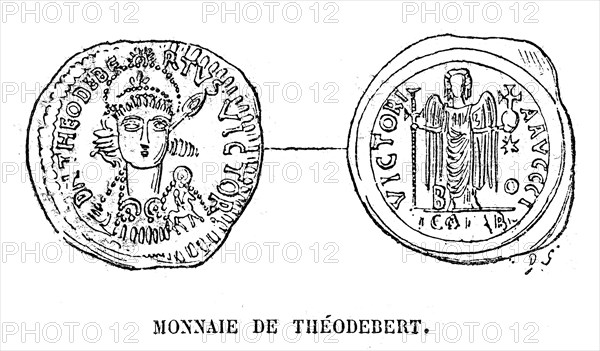 Coin of Theodebert.