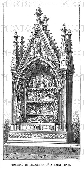 Tomb of Dagobert 1st.