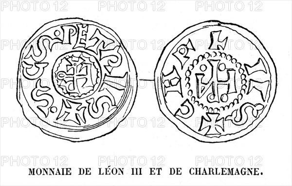 Coin of Leon III and Charles Ist.