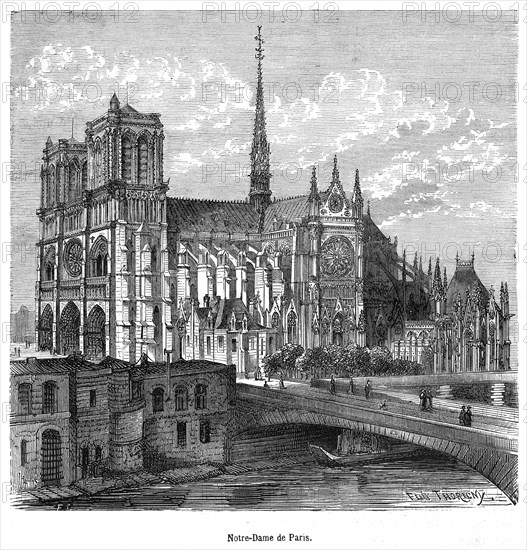 Notre-Dame de Paris au moyen-âge.