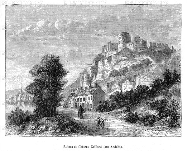 Ruins of the Château-Gaillard (in Andelys).