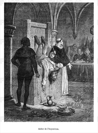 Scène de l'Inquisition.