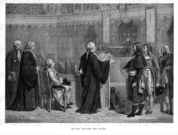 Le roi Louis XVI devant ses juges.
