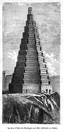 La tour d'Odre de Boulogne sur Mer (détruite en 1644). La Tour d'Ordre, ou aussi Tour d'Odre est un phare romain, modifié au Moyen Âge, écroulé en 1644, qui dominait le port de Boulogne-sur-Mer.