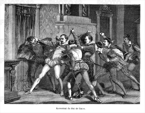 Assassinat du duc de Guise.