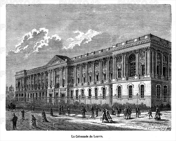 La colonnade du Louvre.