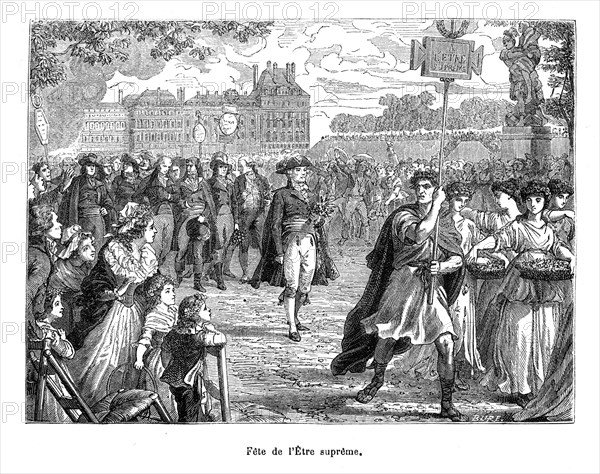 Fête de l'Etre suprême. Le culte de la Raison, le culte de l'Être Suprême, ou le théophilanthropisme sont, en France, un ensemble d'événements et fêtes civiques et religieux qui eurent lieu de fin 1792 à 1794 (surtout les ans II et III de la Révolution), souvent à l'instigation de personnalités anti-catholiques.