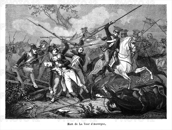 Mort de la Tour d'Auvergne. Théophile Malo Corret de la Tour d'Auvergne, né le 23 novembre 1743 à Carhaix (Bretagne) et mort le 27 juin 1800 à Oberhausen (Bavière), est un homme militaire et celtisant français, premier grenadier des armées françaises.