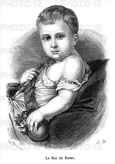 Le roi de Rome. Napoléon donna à son fils le titre de roi de Rome.