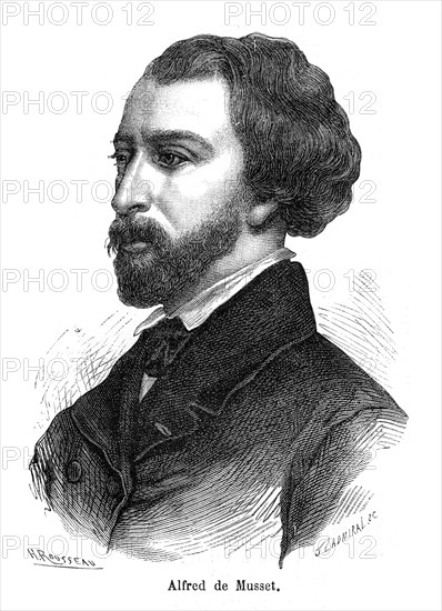 Louis Charles Alfred de Musset, né le 11 décembre 1810 à Paris et mort le 2 mai 1857 à Paris, est un poète, auteur dramatique et romancier français.