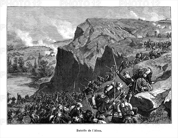 La bataille de l'Alma est une bataille qui opposa le 20 septembre 1854 une coalition franco-britanno-turco-piémontaise à l'armée russe lors de la guerre de Crimée sur les rives du fleuve l'Alma.