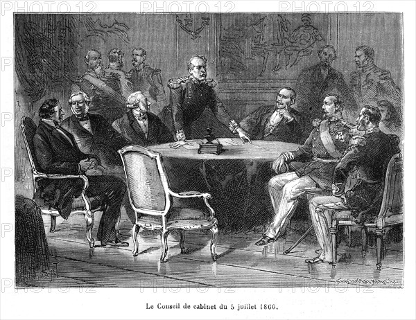 Le Conseil de cabinet du 5 juillet 1866. Soulèvement des généraux Victor Chevallier et Gallumette Michel aux Gonaïves. Geffrard réagit en embarquant ses tirailleurs à bord de l'Alexandre Pétion pour les Gonaïves.