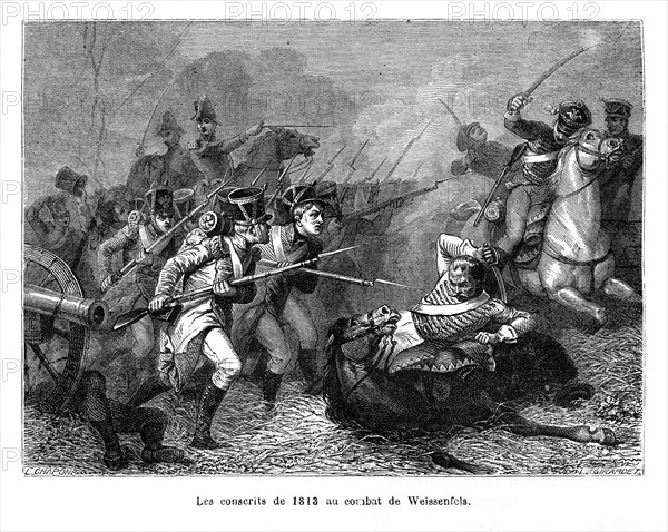 Les conscrits de 1813 au combat de Weissenfels.