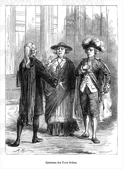 Révolution française. Costumes des Trois Ordres.