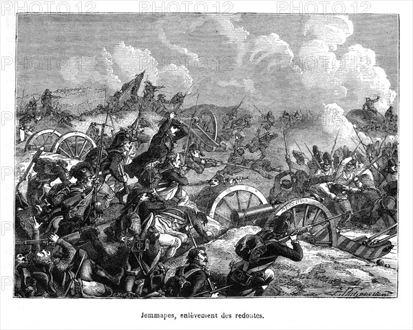 La bataille de Jemappes a eu lieu à Jemappes près de Mons en Belgique entre l'Autriche et la France le 6 novembre 1792.
