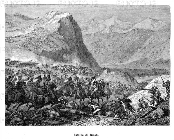 La bataille de Rivoli a eu lieu le 14 et 15 janvier 1797 aux environs de Rivoli Veronese dans le nord de l'Italie, entre l'armée française et l'armée autrichienne. Elle s’inscrit dans la suite de batailles livrées pendant le siège de Mantoue, mené par l’armée d'Italie du général français Bonaparte et les armées autrichiennes envoyées pour délivrer la ville.