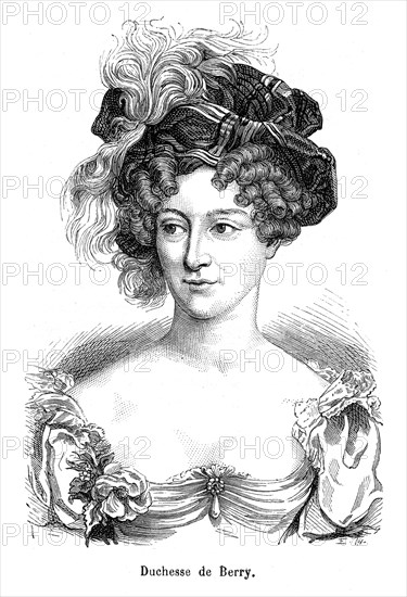 S.A.R. la princesse Marie Caroline Ferdinande Louise de Bourbon, princesse des Deux-Siciles, duchesse de Berry, est née à Palerme en 1798. Elle était la fille de François Ier, roi des Deux-Siciles (1777-1830), et de Marie-Clémentine d'Autriche (1777-1801), fille de l'empereur Léopold II.