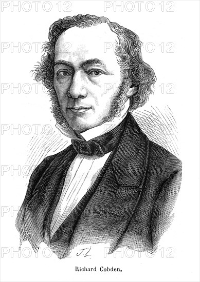 Richard Cobden (1804 - 1865) fut en même temps un industriel britannique et un homme d'État radical et libéral, associé à John Bright dans l’élaboration de l'Anti-Corn Law League.