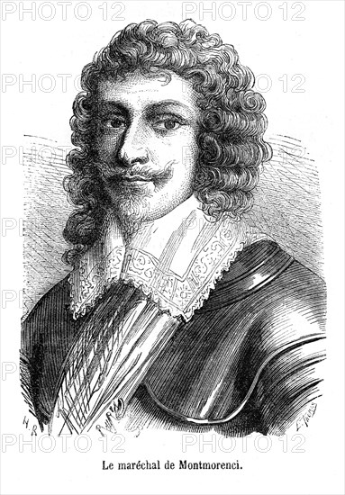 Le maréchal de Montmorency. Henri II de Montmorency (né en 1595, exécuté à Toulouse le 30 octobre 1632), fils d’Henri Ier de Montmorency, filleul du roi de France Henri IV, il fut amiral de France à 17 ans, vice-roi de la Nouvelle-France et gouverneur du Languedoc. Il est l’époux de Marie-Félicie des Ursins.