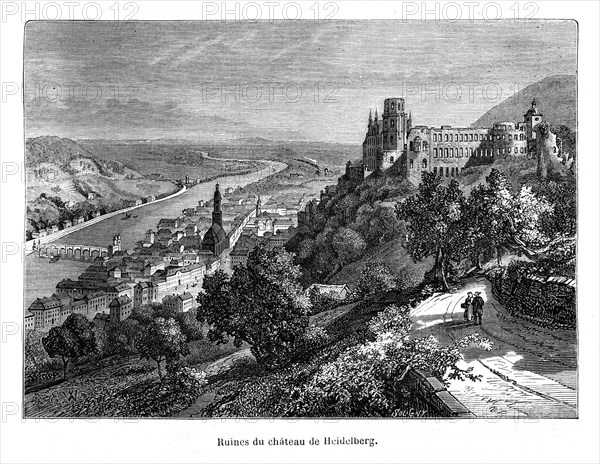 Ruines du château de Heidelberg.