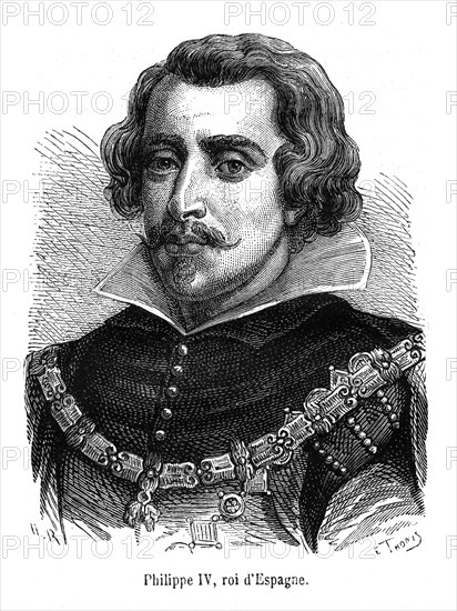 Philippe IV (Valladolid, Castille-et-León, 8 avril 1605 - Madrid, 17 septembre 1665), roi des Espagnes et des Indes à la mort de son père Philippe III d'Espagne en 1621.
