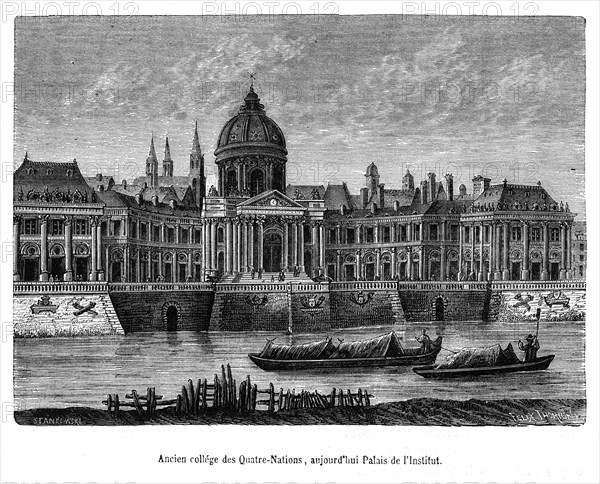 Académie française. Ancien collège des Quatre Nations. Palais de l'Institut de France.