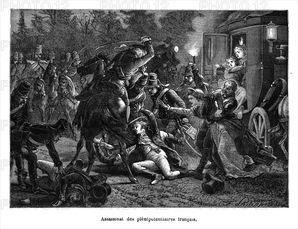 Le Congrès de Rastadt est une réunion diplomatique entre la France, la Prusse, l'Autriche et un certains nombres de princes allemands qui se tient de septembre 1797 à avril 1798. Assassinat des plénipotentiaires français.