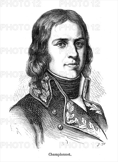 Jean Étienne Vachier, dit Championnet, général français, est né à Valence, le 13 avril 1762. Il est décédé le 9 janvier 1800 à Antibes.