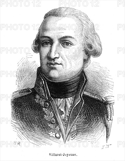 Thomas Villaret de Joyeuse (29 mai 1747, Auch — 24 juillet 1812, Venise) a été amiral de la flotte française: 28 campagnes,16 ans et 1/2 à la mer, 2 blessures.
