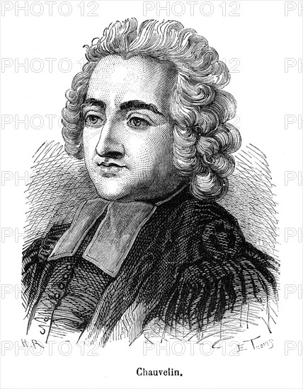 Henri Philippe de Chauvelin, né en 1714, mort en 1770, fut chanoine de Notre-Dame-de-Paris et conseiller au parlement de Paris, frère du marquis François Claude Chauvelin.
Il attaqua avec ardeur les Jésuites et défendit le Jansénisme, ce qui le fit enfermer en 1763 au mont Saint-Michel. Dès qu'il fut libre, il recommença le combat et publia, en 1761, deux écrits qui firent grand bruit : Discours sur les constitutions des Jésuites ; Compte rendu sur la doctrine des Jésuites.