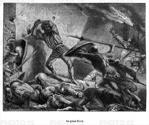 Le Grand Ferré ou Ferret (né à Rivecourt, Oise, vers 1330, et mort dans cette localité en 1358) est un héros populaire de la Guerre de Cent Ans. Ce paysan était doté d'une force prodigieuse. Il commença par se distinguer aux côtés de Guillaume l'Alloue au cours de la Jacquerie du Beauvaisis. Il servit ensuite fidèlement le dauphin (futur Charles V), et en 1358, se distingua à la défense du château de Longueil dont les Anglais de Creil avaient tenté de s'emparer. Le chroniqueur Jean de Venette raconte que, armé de sa seule hache, il abattit à lui seul quatre-vingt-cinq de ses adversaires. Frappé de pneumonie pour s'être baigné dans une eau froide et obligé de s'aliter dans sa chaumière de Rivecourt, il se distingua à nouveau. Les Anglais avaient cru pouvoir le surprendre dans son sommeil et l'assommer, mais, à leur arrivée, il attrapa sa hache et abattit encore cinq de ses adversaires tandis que les autres s'enfuyaient. Il se recoucha alors et mourut peu après.