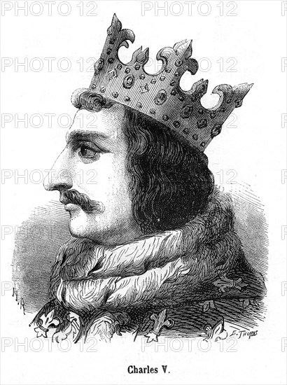 Charles V de France, dit Charles le Sage (né à Vincennes, le 21 janvier 1338 - mort à Beauté-sur-Marne, le 16 septembre 1380), est roi de France de 1364 à 1380. Son règne marque la fin de la première partie de la guerre de Cent Ans : il réussit à récupérer toutes les terres perdues par ses prédécesseurs, restaure l'autorité de l'État et relève le royaume de ses ruines.