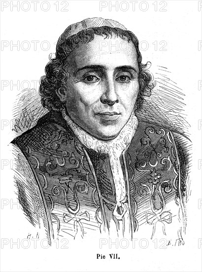 Barnaba (en religion Gregorio) Chiaramonti, né le 14 août 1742 à Césène (Romagne), mort le 20 août 1823 à Rome, pape sous le nom de Pie VII (en latin Pius VII, en italien Pio VII).