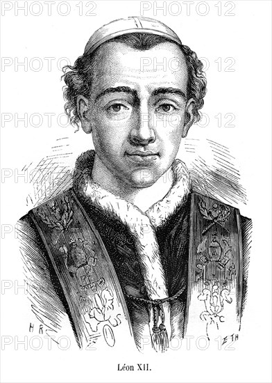 Annibale Sermattei della Genga (la Genga, près d'Ancône, 22 août 1760–Rome, 10 février 1829), 252e pape sous le nom de Léon XII (en latin Leo XII, en italien Leone XII), de 1823 à 1829.