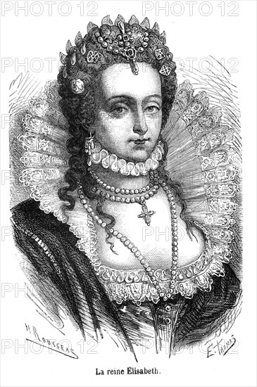 Élisabeth Ire d'Angleterre (7 septembre 1533 à Greenwich – 24 mars 1603 à Richmond) fut l'une des plus célèbres souverains d'Angleterre. Également nommée "Gloriana" ou "Good Queen Bess" par ses partisans, Élisabeth Ire fut reine d'Angleterre, de France (seulement en titre) et d'Irlande du 17 novembre 1558 jusqu'à sa mort. Elle parlait le latin, le grec, le français et l'italien. Son accession au trône marque le début de la période élisabéthaine, pendant laquelle l'Angleterre s'élève au rang de grande puissance et pose les bases d'un empire maritime hégémonique.