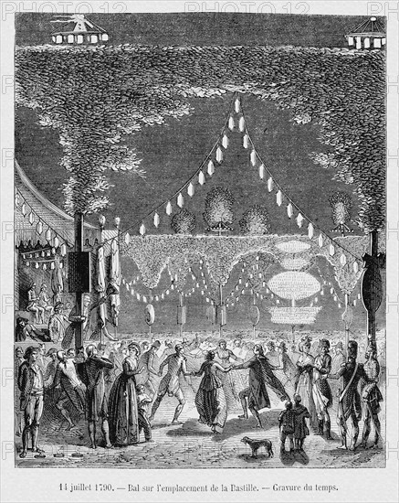 Village dance on July 14, 1790