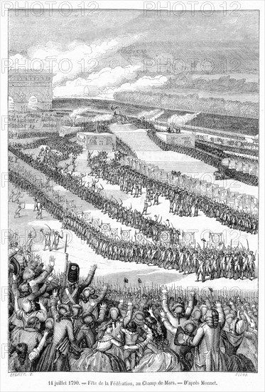 Célébrations du 14 juillet 1790 à Paris